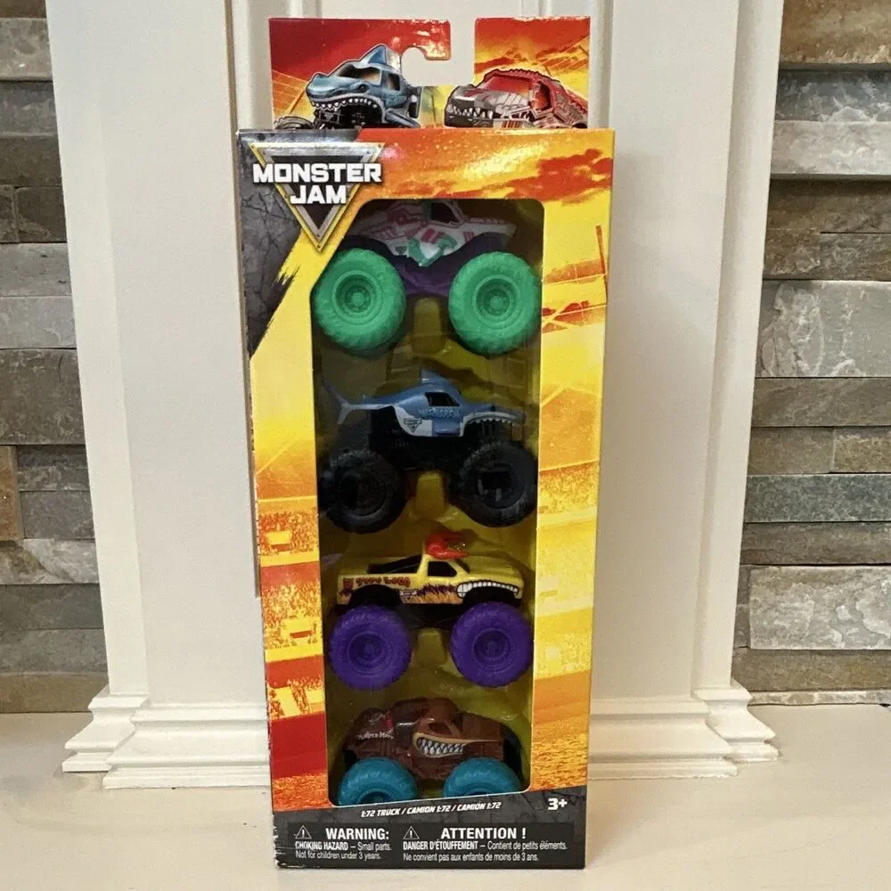 Collector’s Gravedigger Monster Jam Blanket & Monster Jam Truck Set Of 4